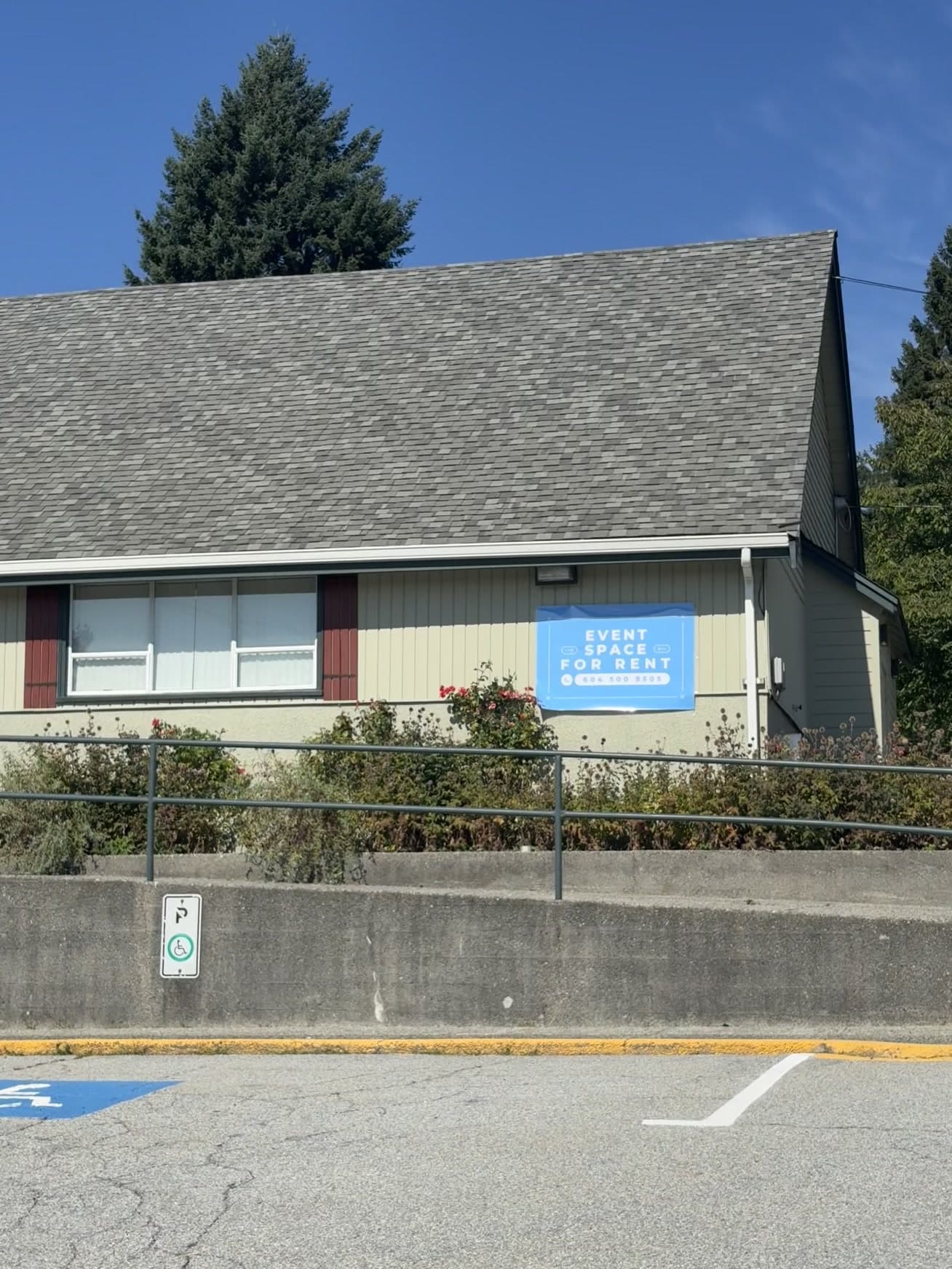 Building exterior with sign